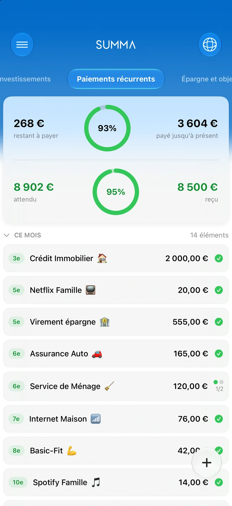 Factures: N'oubliez plus aucune facture.